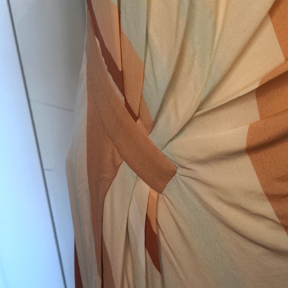 Striped Faux Wrap Dress by Sinequanone - Picture 6 of 8